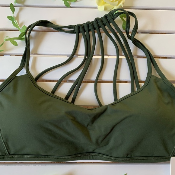 Lighten up bra BARG Barack green size 10 lululemon - Picture 3 of 5